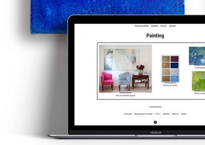 Website for a painter Katarzyna Hołdys